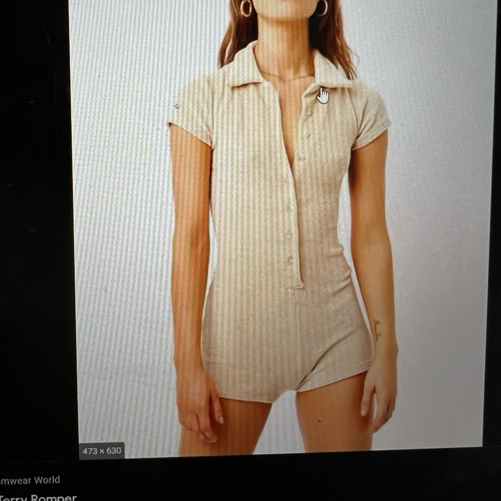 Frankie’s Bikinis Rose Terry Romper